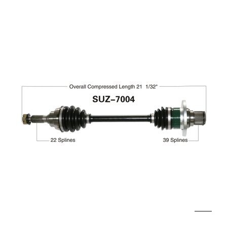 Wide Open OE Replacement CV Axle for SUZUKI REAR LTA450/500/700/750X/XZ/XP SUZ-7004